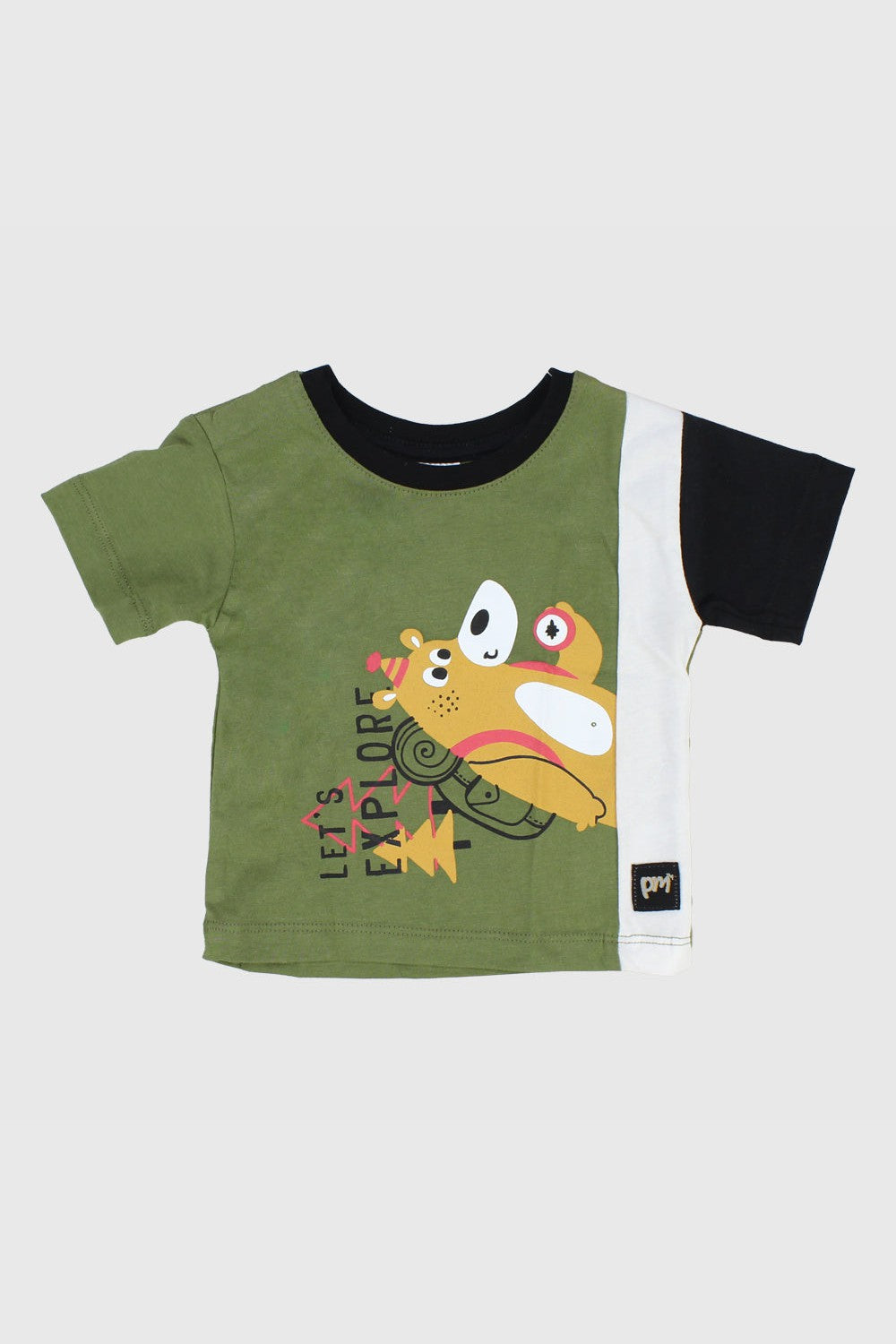 "let's explore" short-sleeved t-shirt
