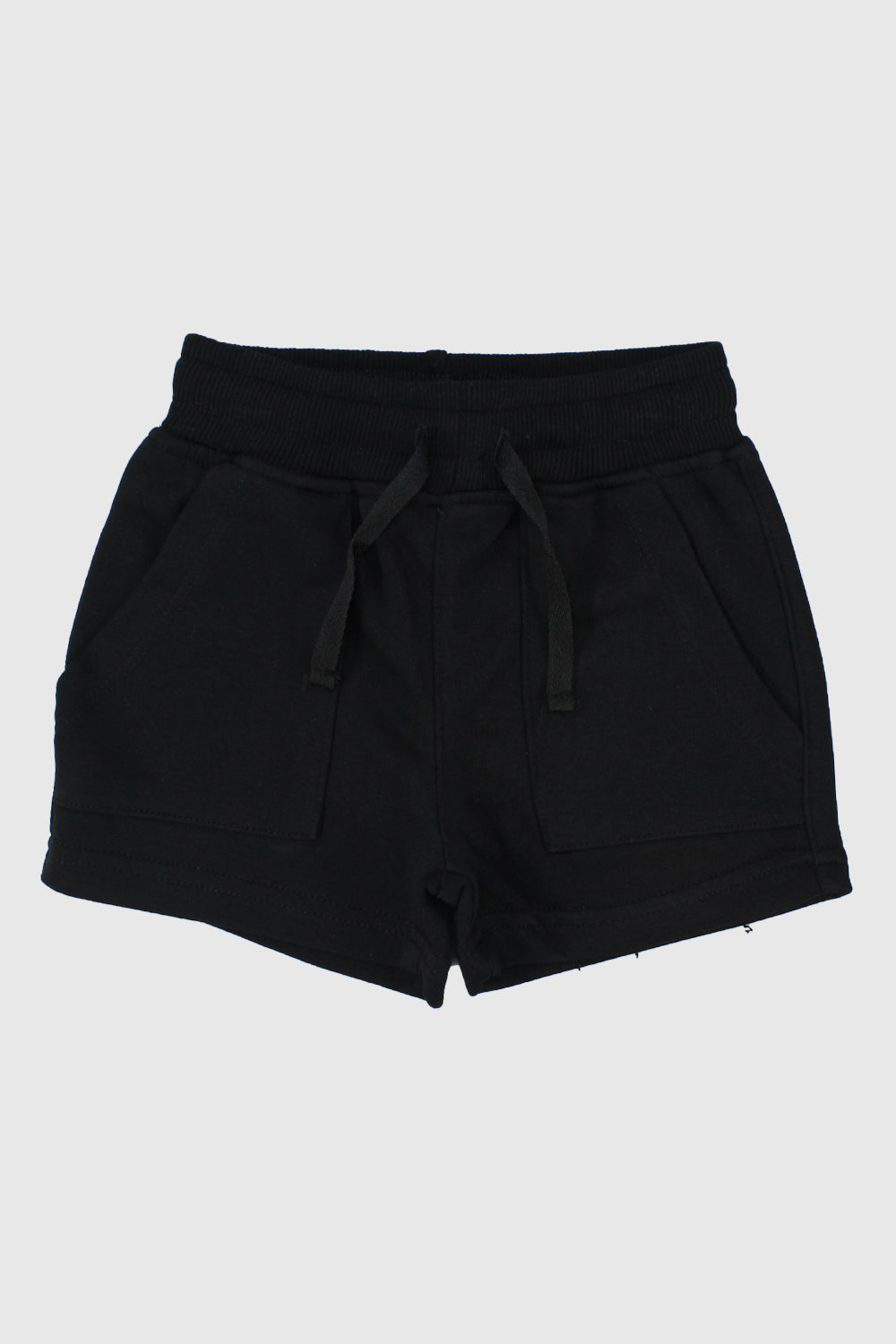 black cotton shorts
