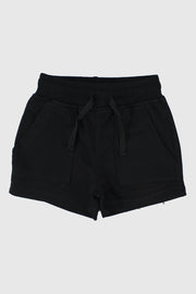 black cotton shorts