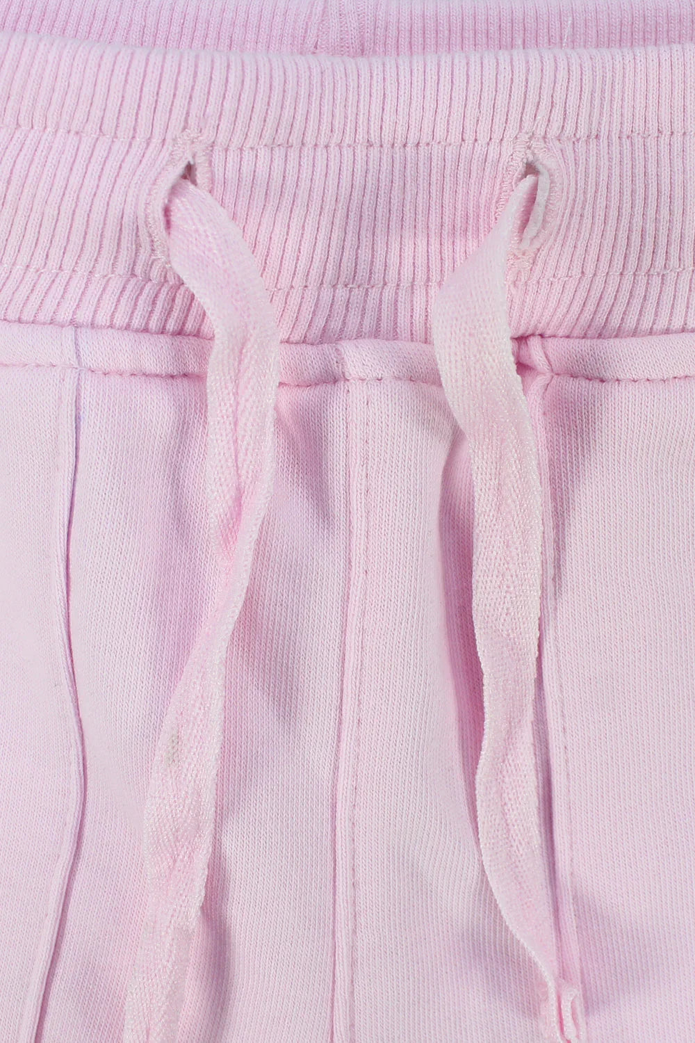 girls' pink cotton shorts - playmore