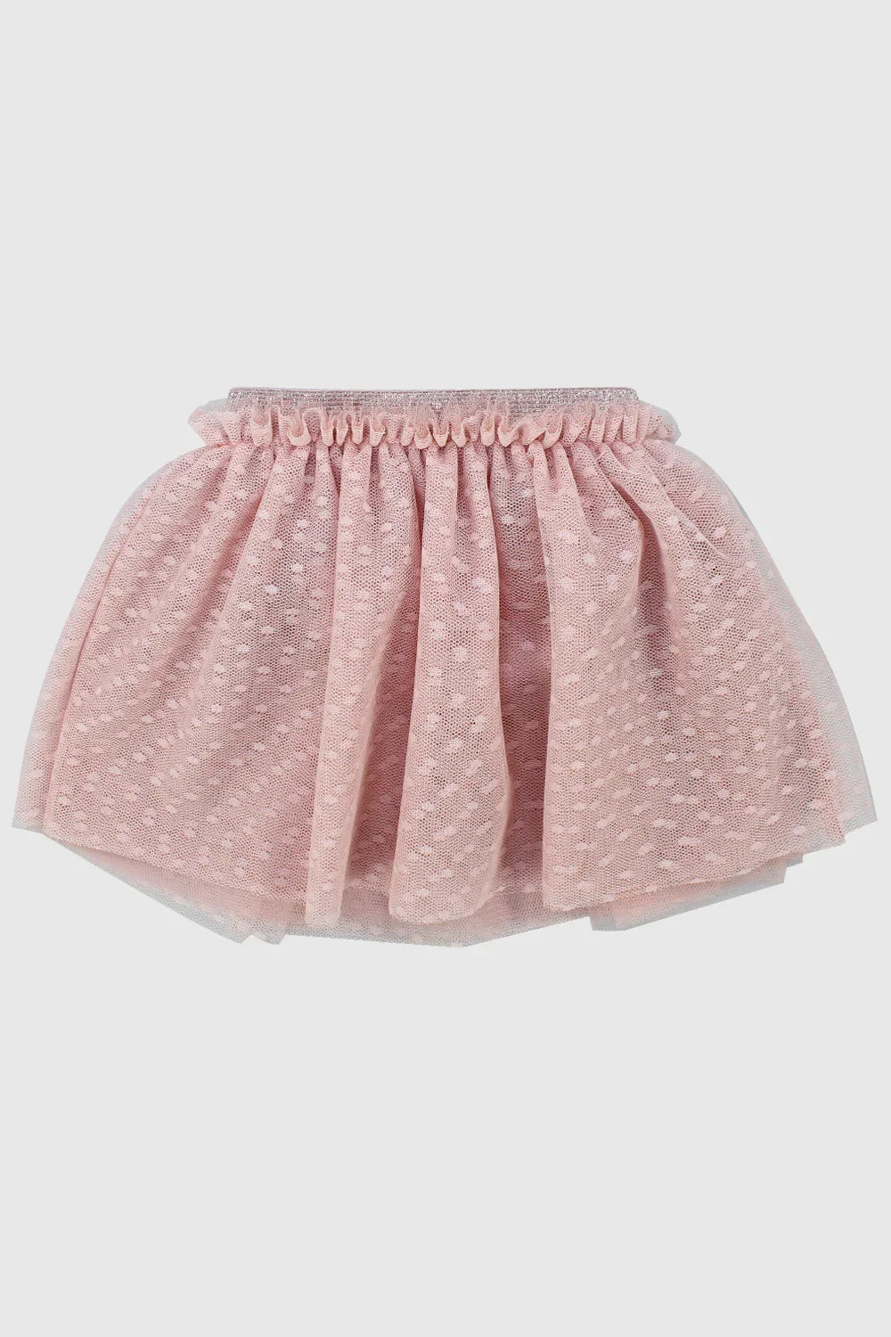 pink dotted mesh skort - playmore