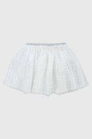 white dotted mesh skort - playmore