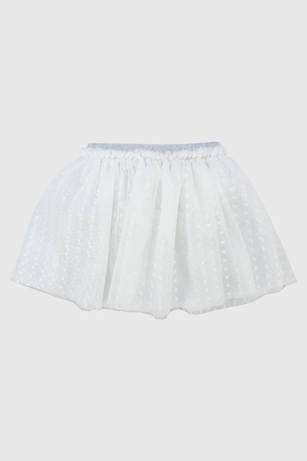 white dotted mesh skort - playmore