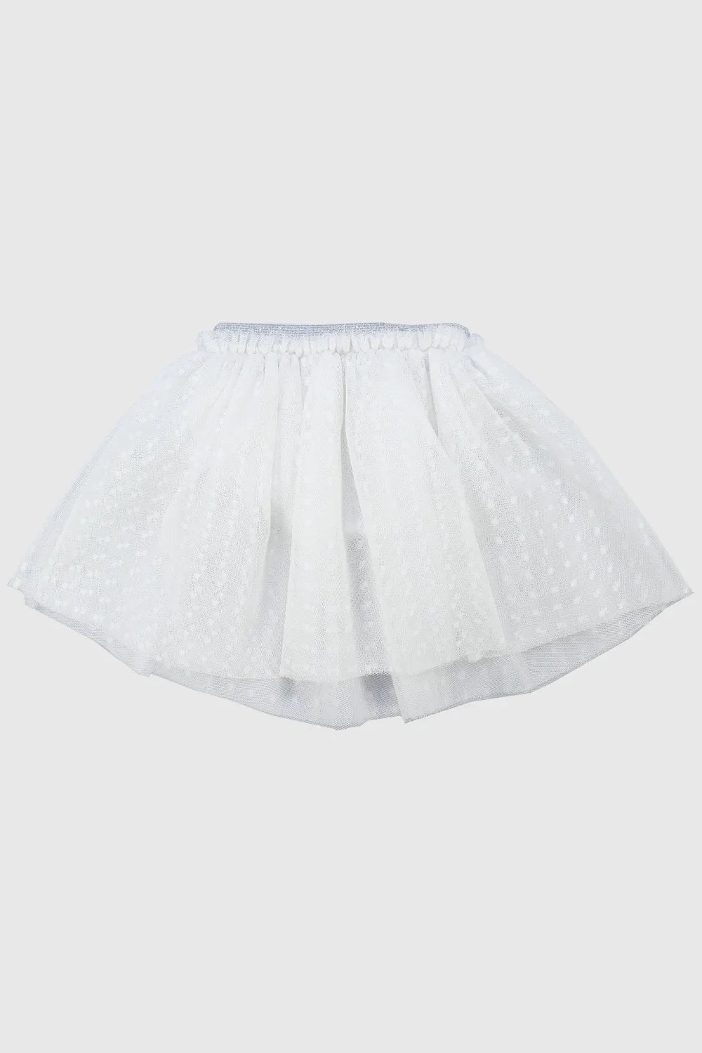 white dotted mesh skort - playmore