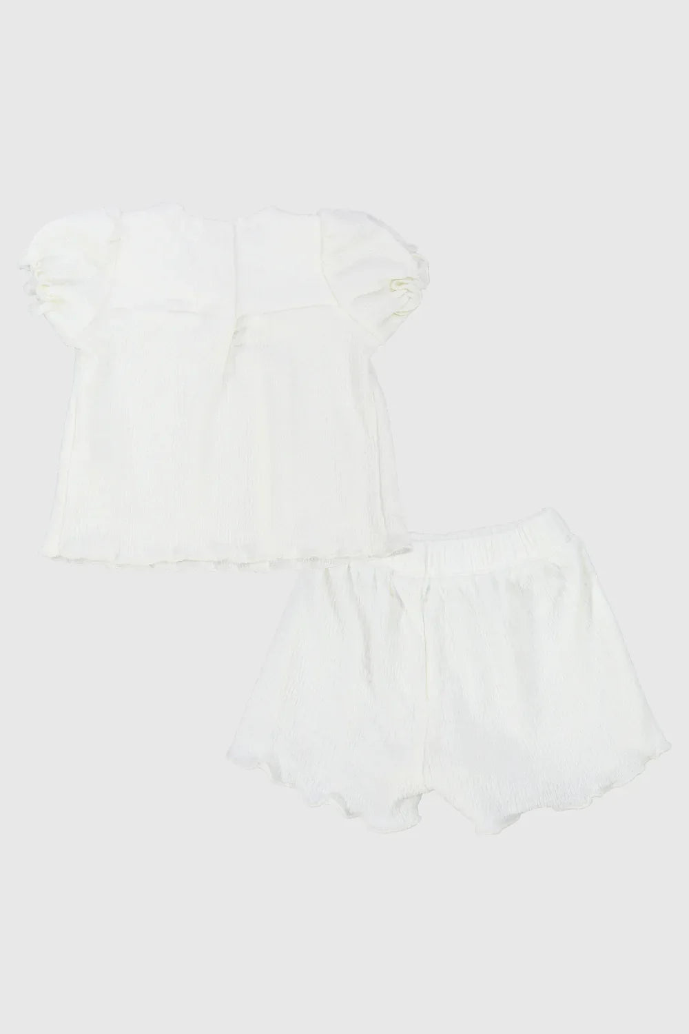 white 2-piece outfit set - playmore