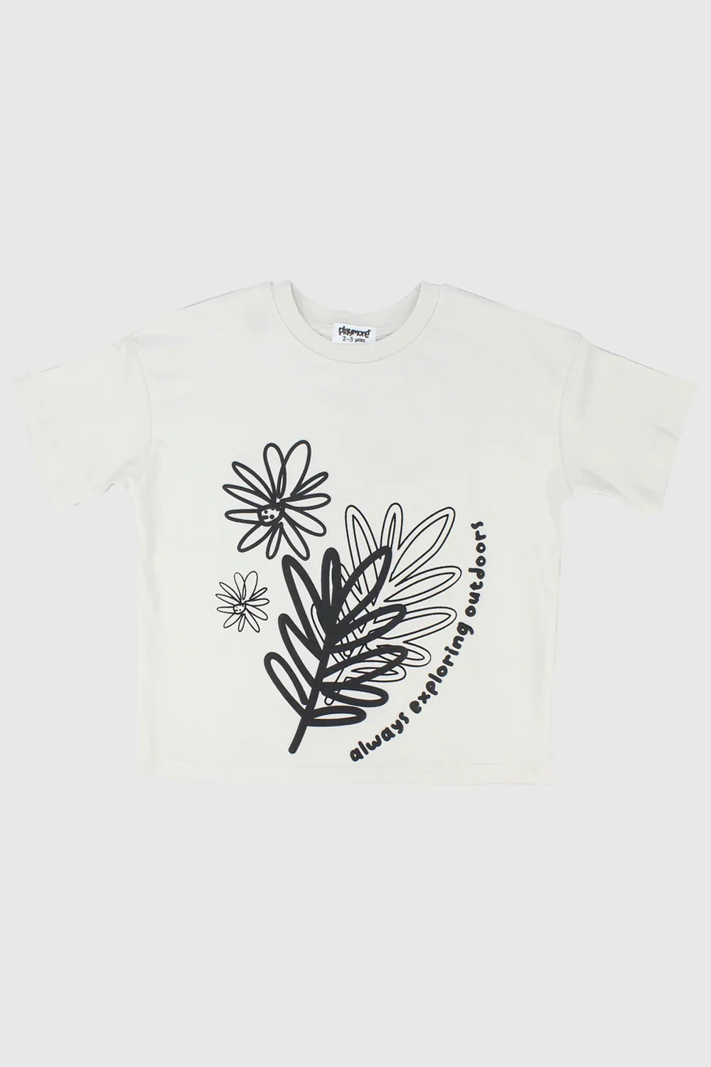 "always exploring outdoors" short-sleeved t-shirt - playmore