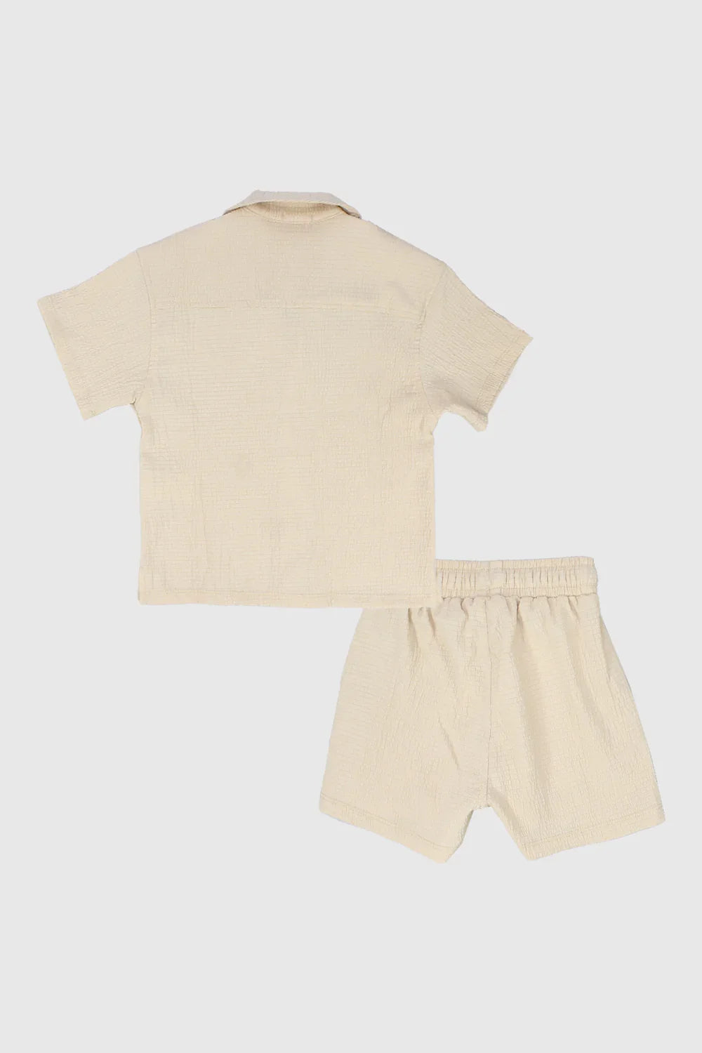 unisex beige 2-piece outfit set - playmore