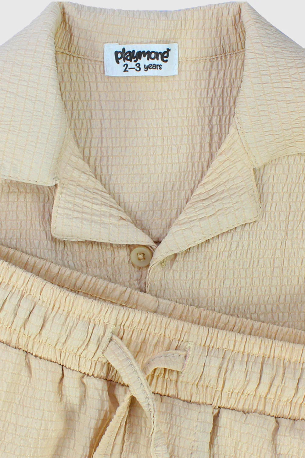 unisex beige 2-piece outfit set - playmore