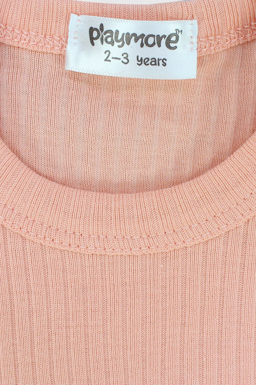 salmon cropped ribbed tank top - playmore