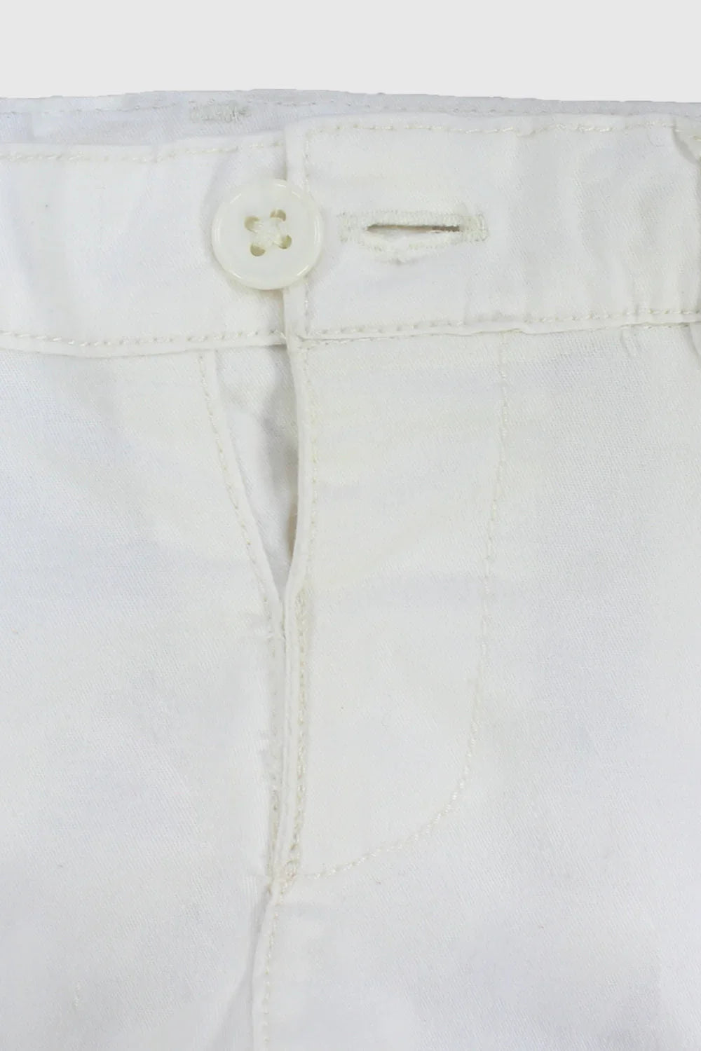 white gabardine shorts - playmore