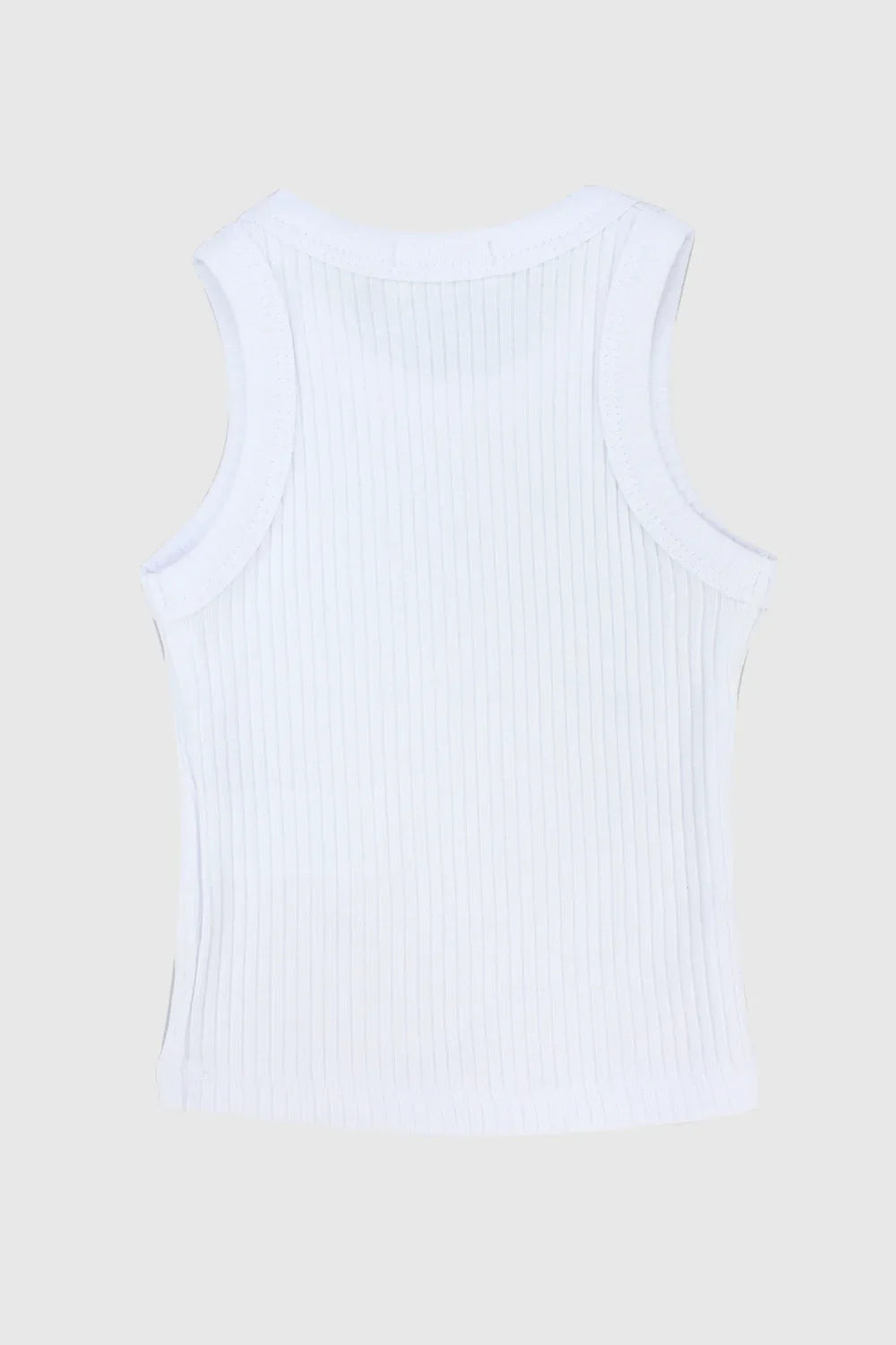 white ribbed tank top - playmore