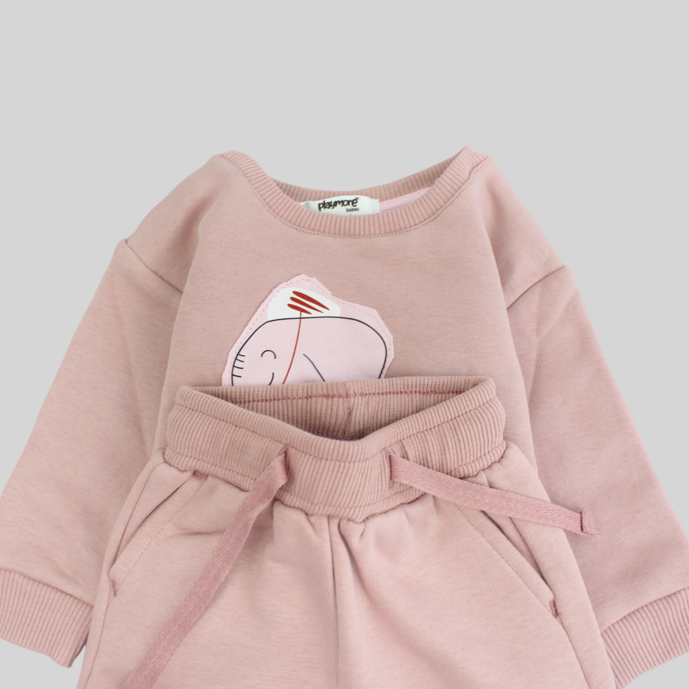 happy elephant 2-piece outfit set