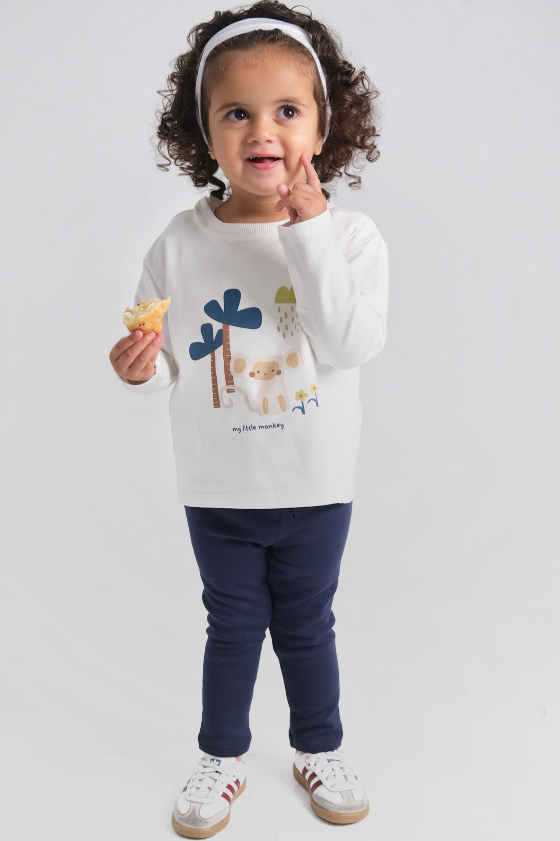 navy fleeced leggings