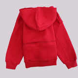 unisex "small people" red long-sleeved hoodie