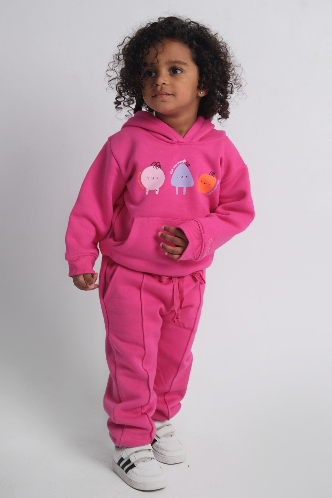 fuchsia 2-piece hooded outfit set - playmore