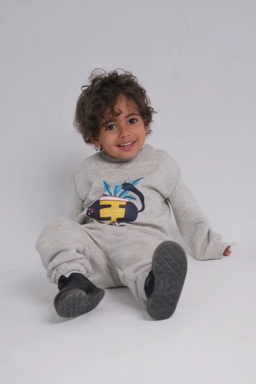 unisex light grey sweatpants - playmore