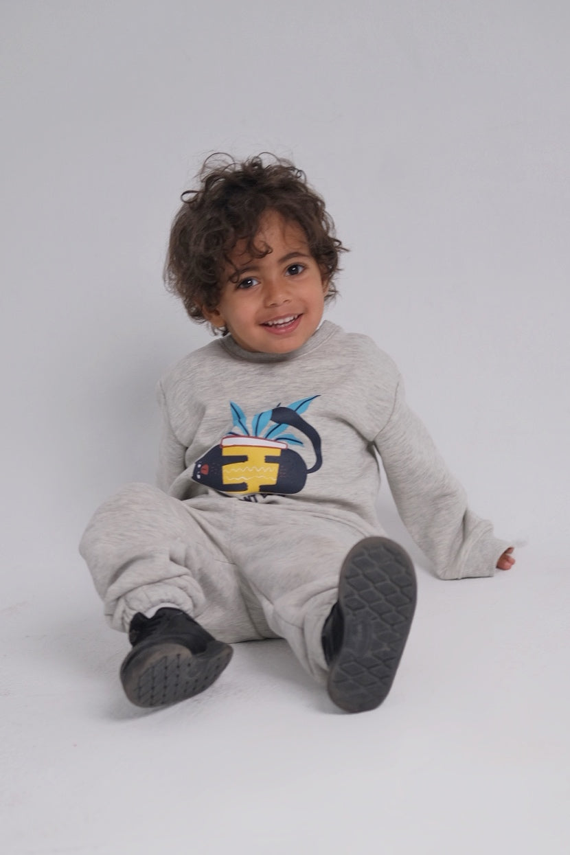 unisex light grey sweatpants
