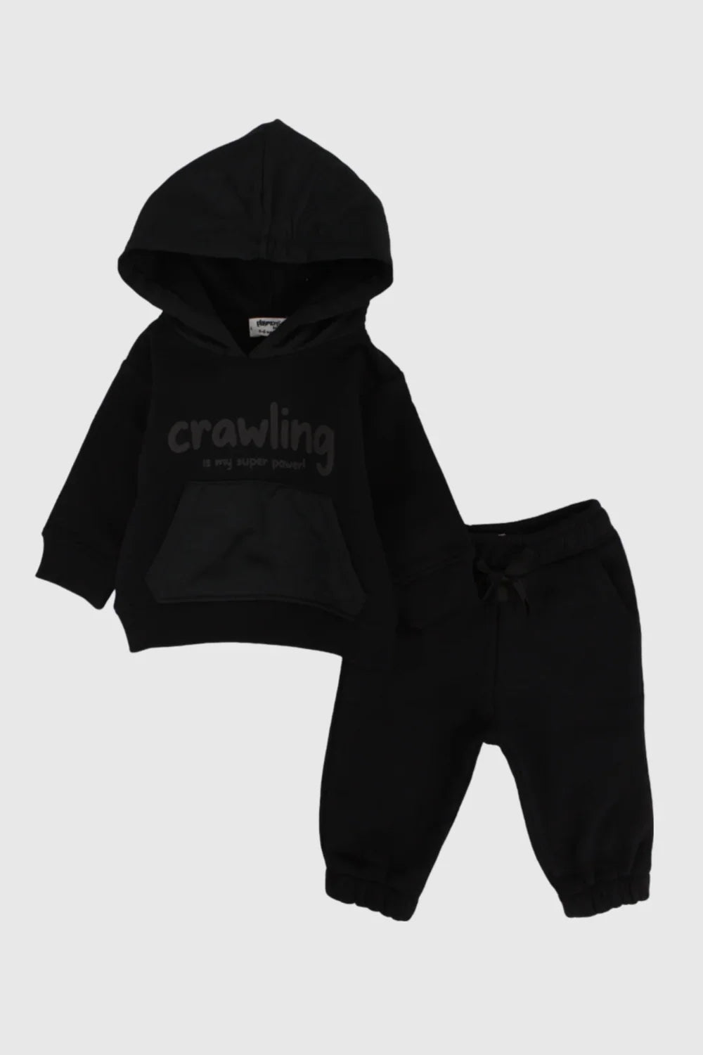 unisex black 2-piece outfit set - playmore