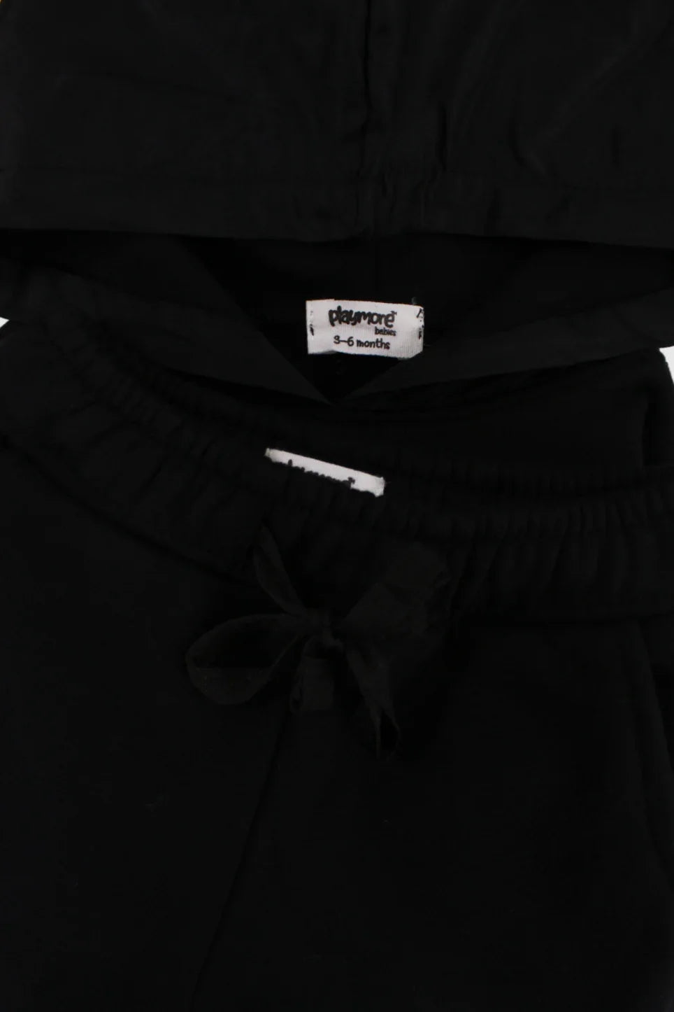 unisex black 2-piece outfit set - playmore