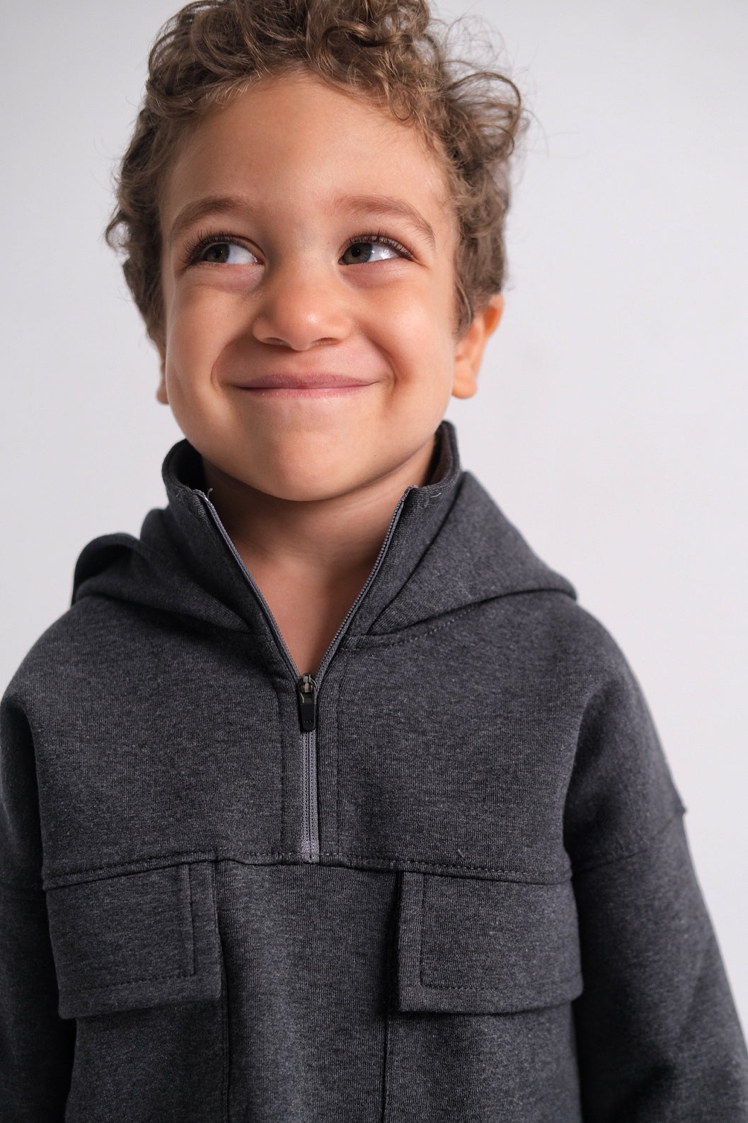 unisex dark grey 2-piece outfit set