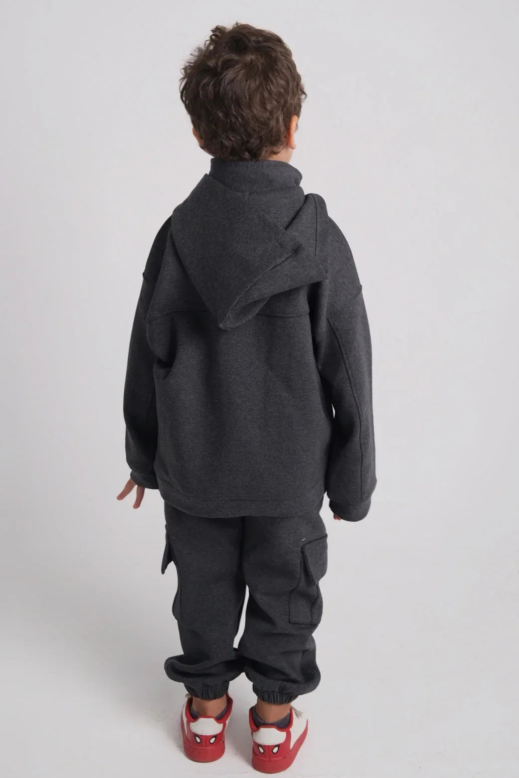 unisex dark grey 2-piece outfit set - playmore