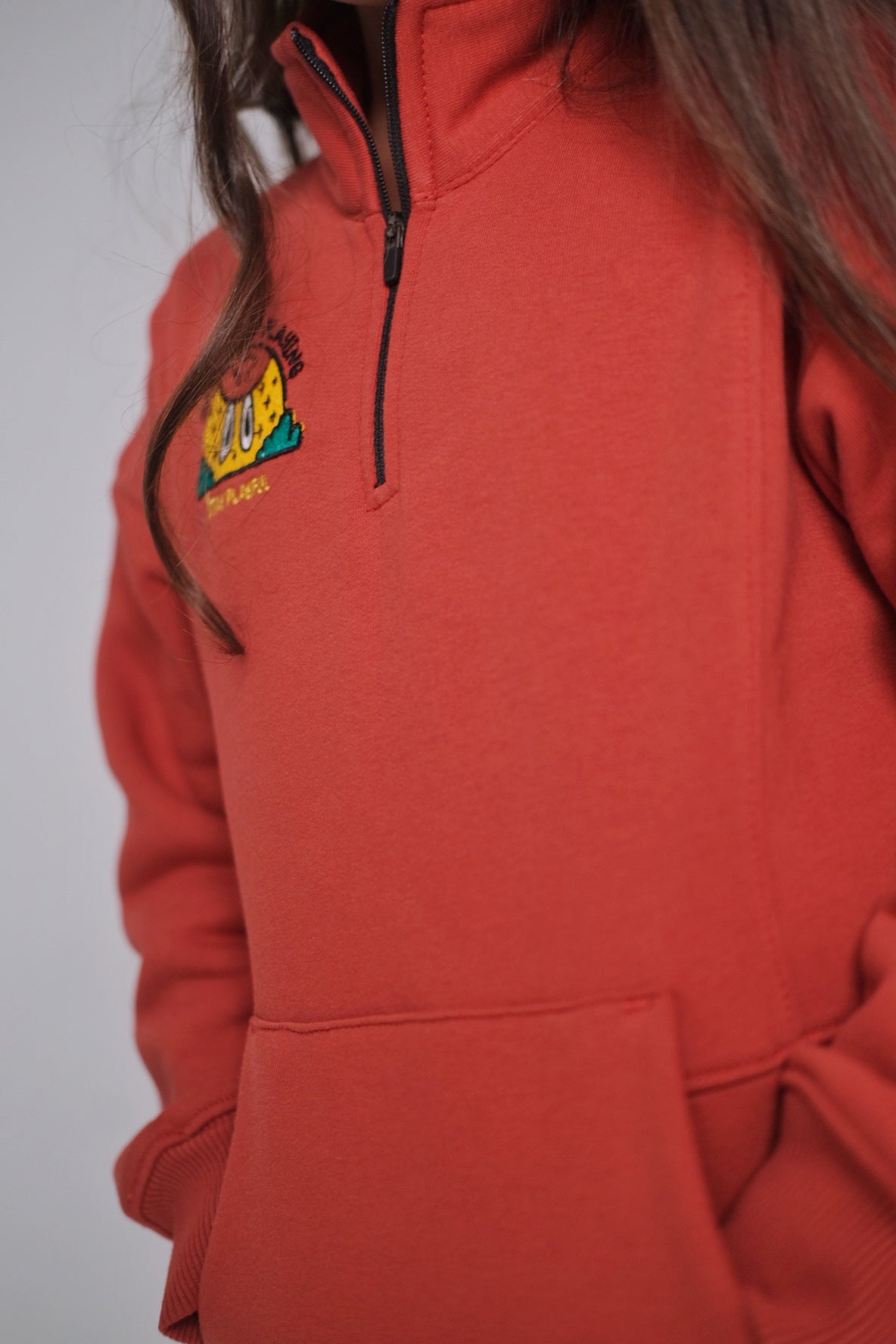 unisex brick "don't stop playing" long-sleeved sweatshirt