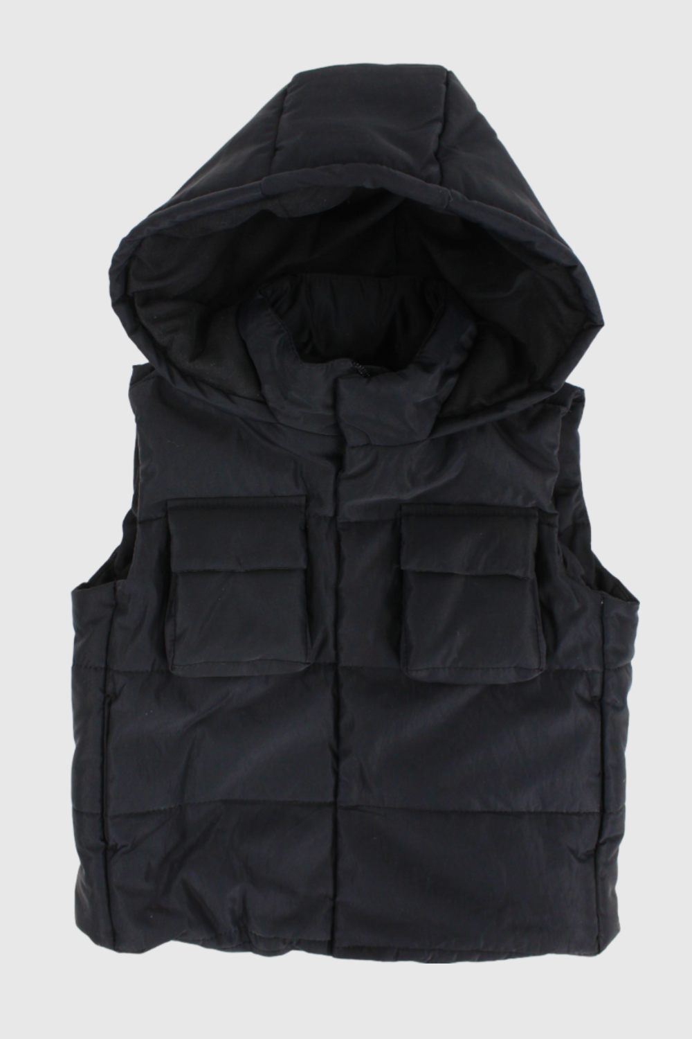 unisex black puffer vest