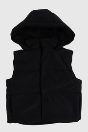 unisex black puffer vest