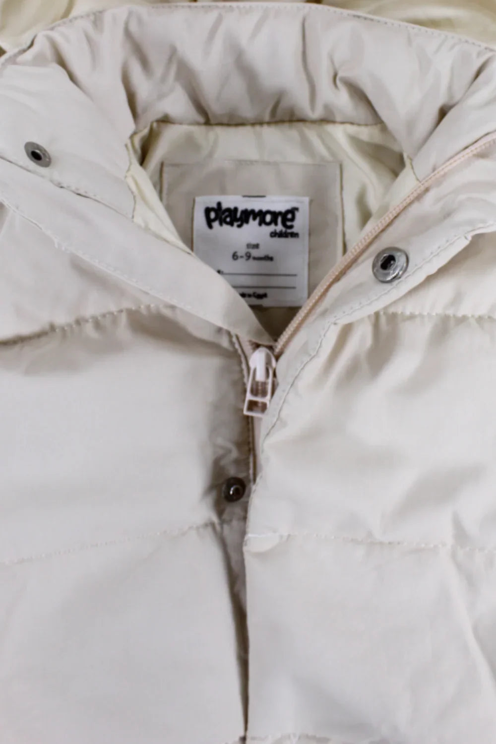 unisex beige puffer vest - playmore
