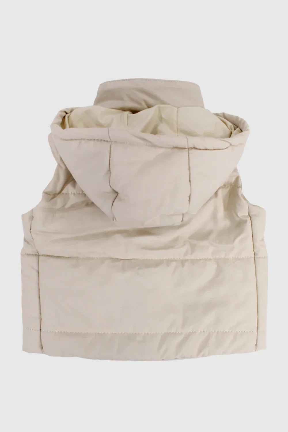 unisex beige puffer vest - playmore
