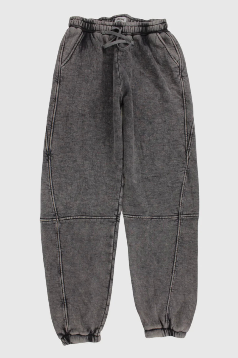 unisex grey washed youth sweatpants - playmore