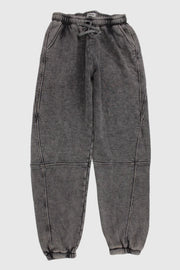unisex grey washed youth sweatpants - playmore