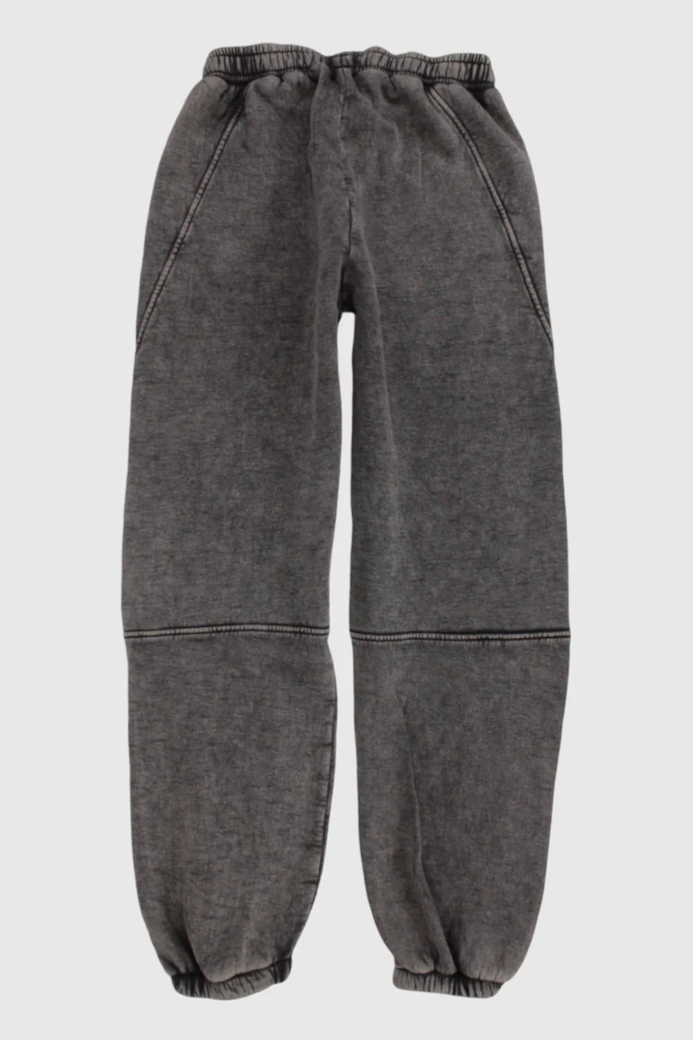 unisex grey washed youth sweatpants - playmore