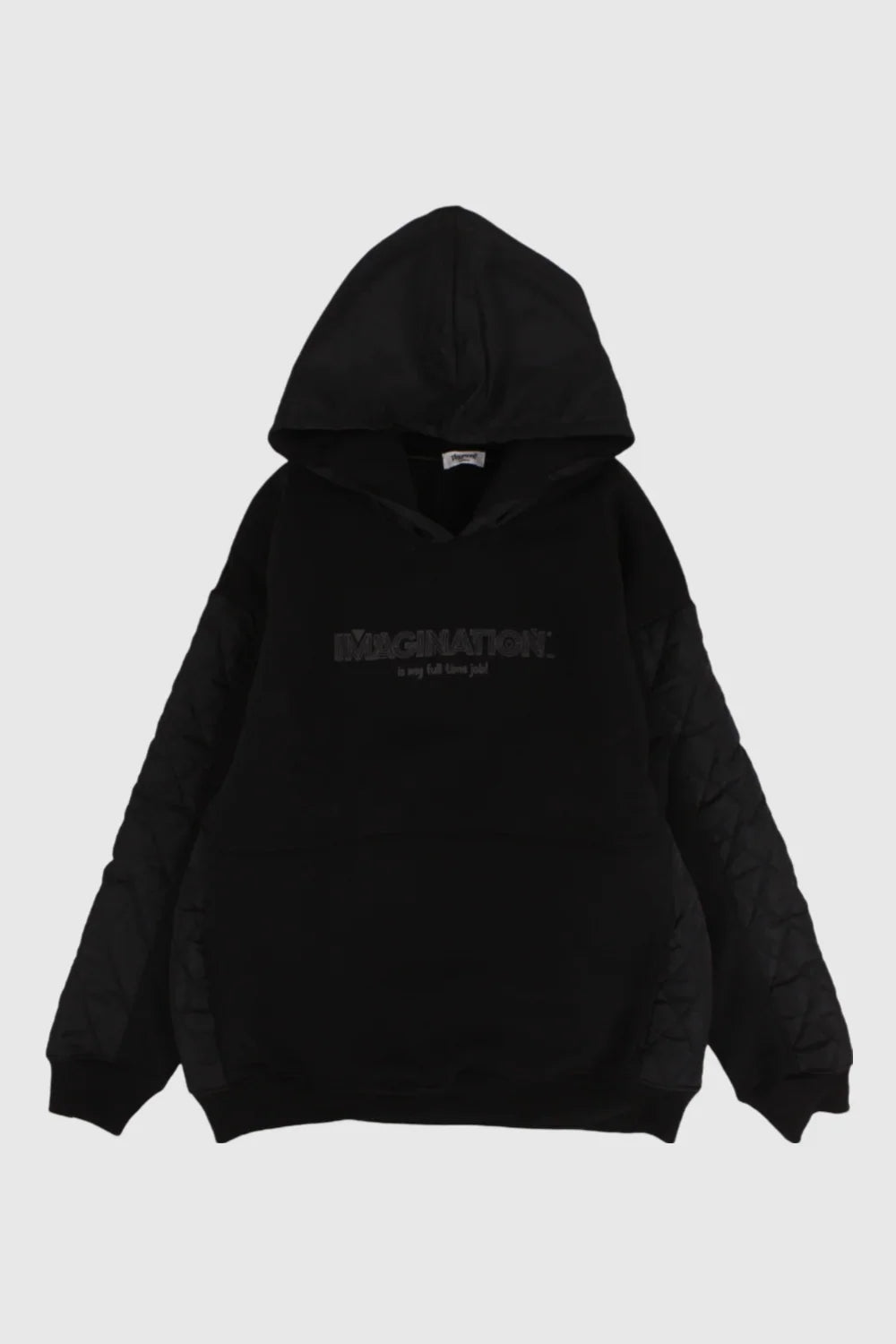 unisex back quilted youth hoodie