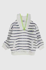 unisex striped long-sleeved youth sweatshirt - playmore