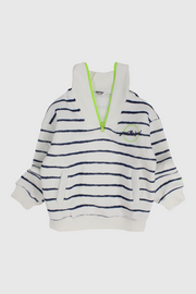 unisex striped long-sleeved sweatshirt