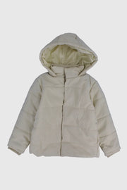 unisex beige puffer jacket - playmore