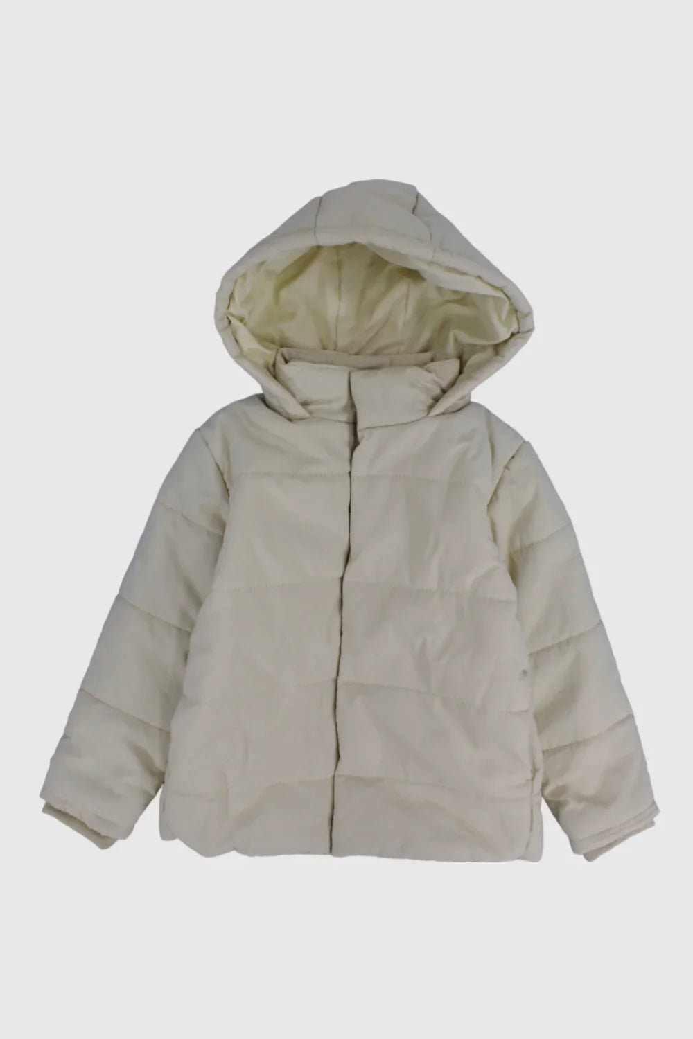 unisex beige puffer jacket - playmore