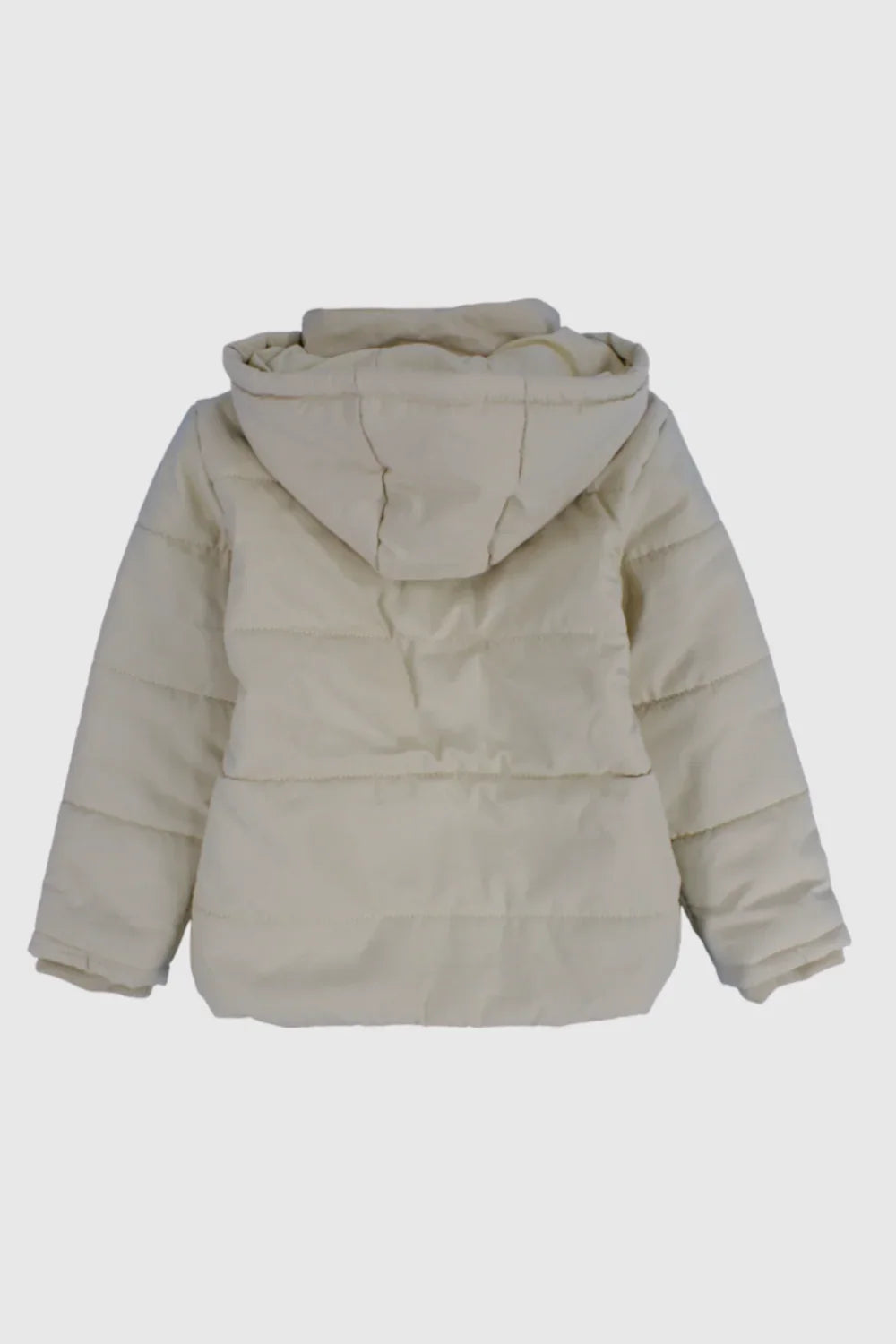 unisex beige puffer jacket - playmore