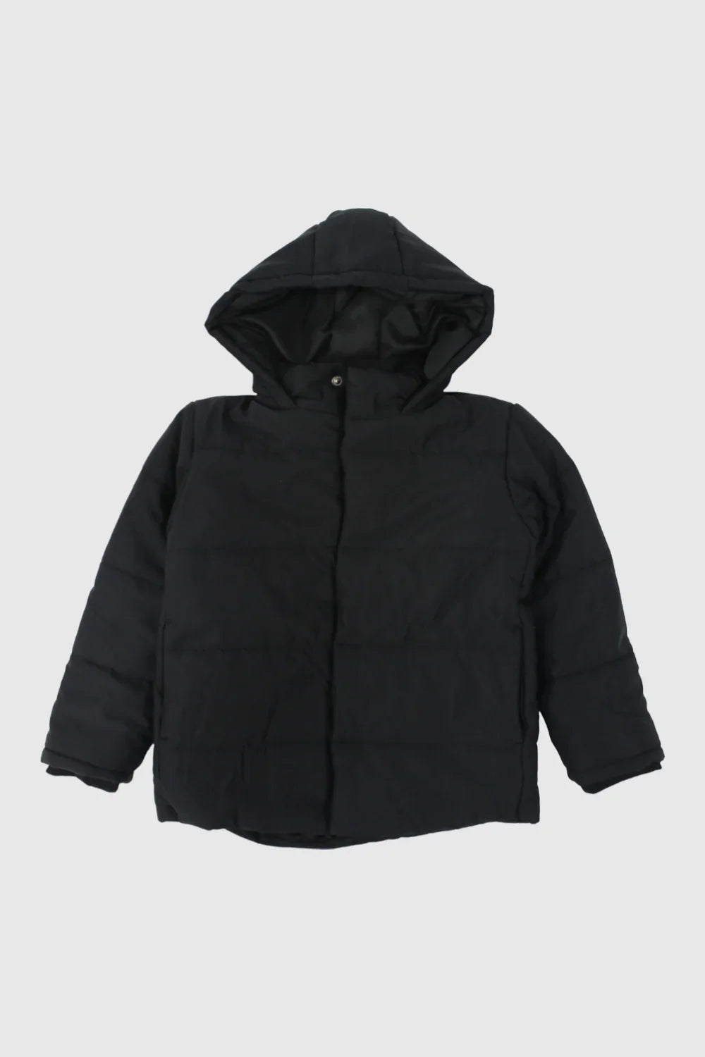 unisex black puffer jacket - playmore