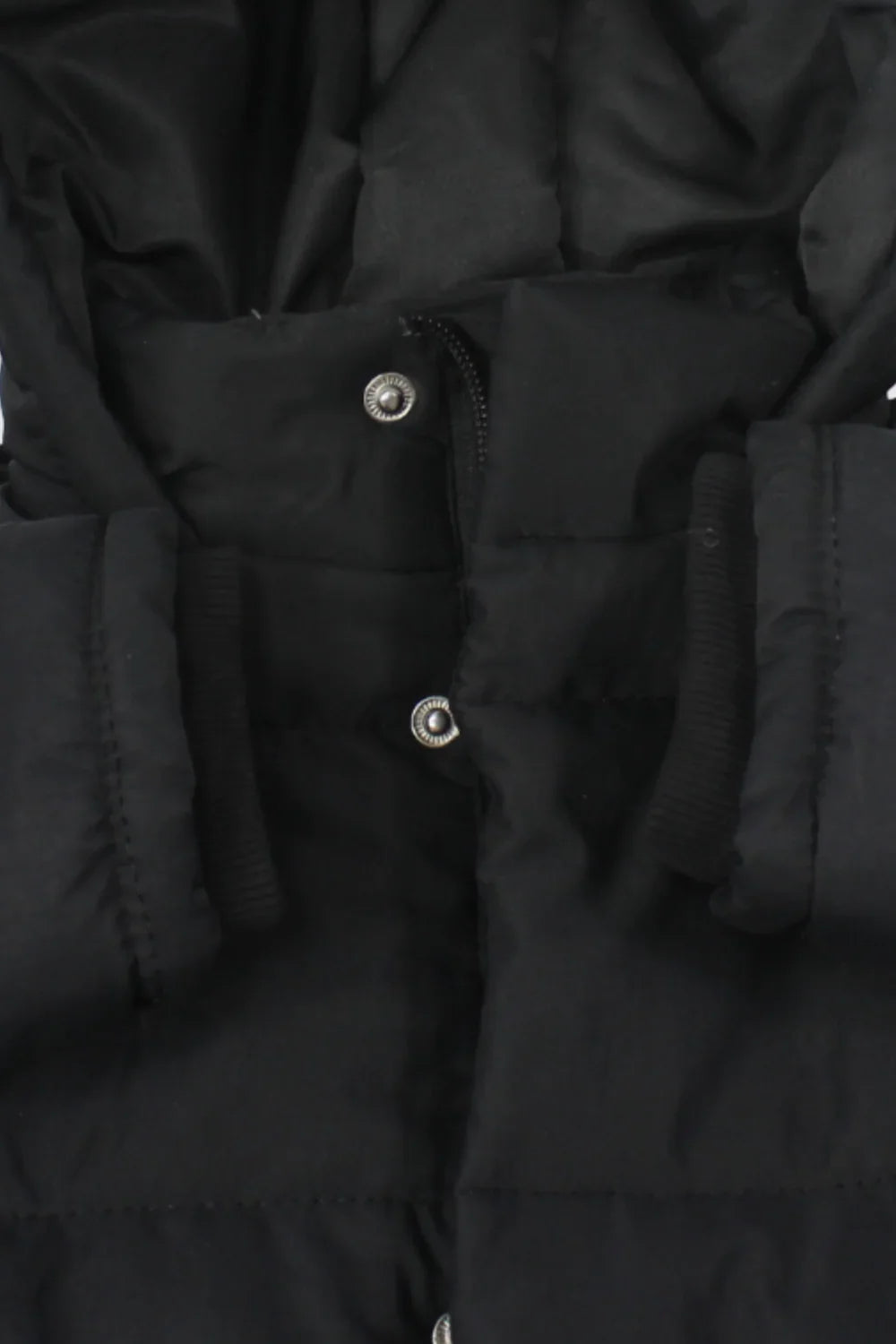 unisex black puffer jacket - playmore