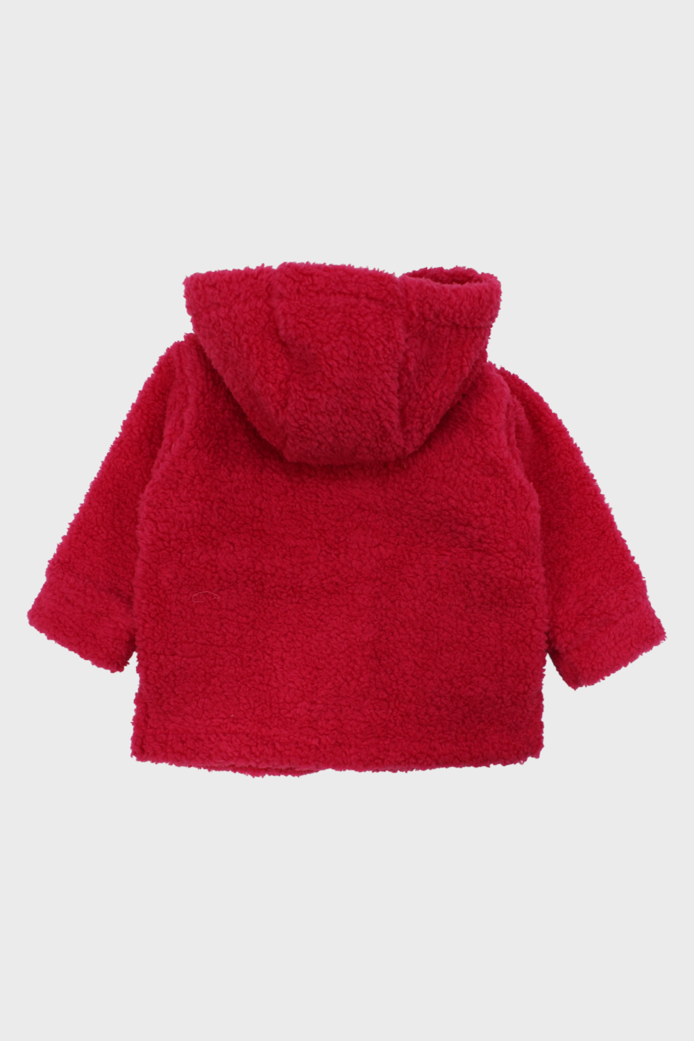 unisex fuchsia long-sleeved teddy jacket