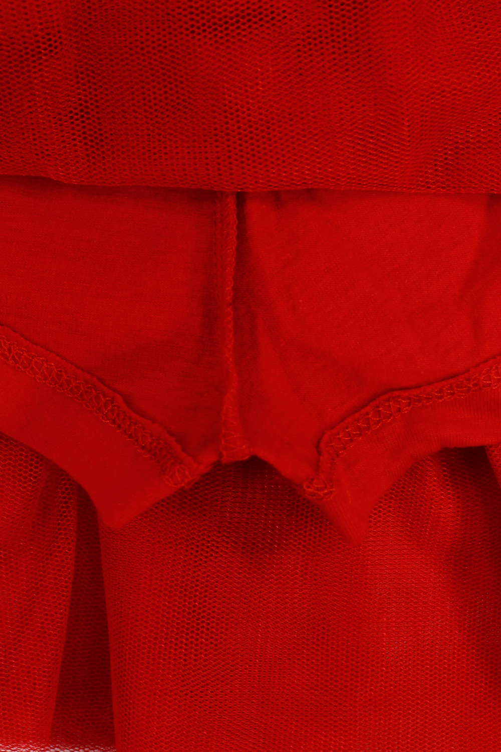 girls tulle skort – red