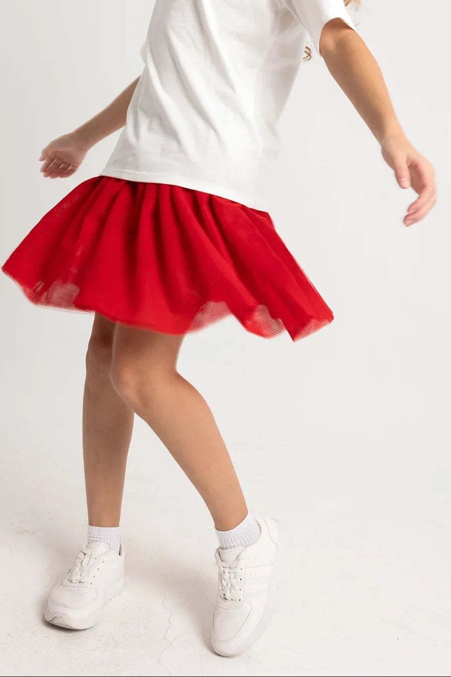 baby girls tulle skirt – red - playmore