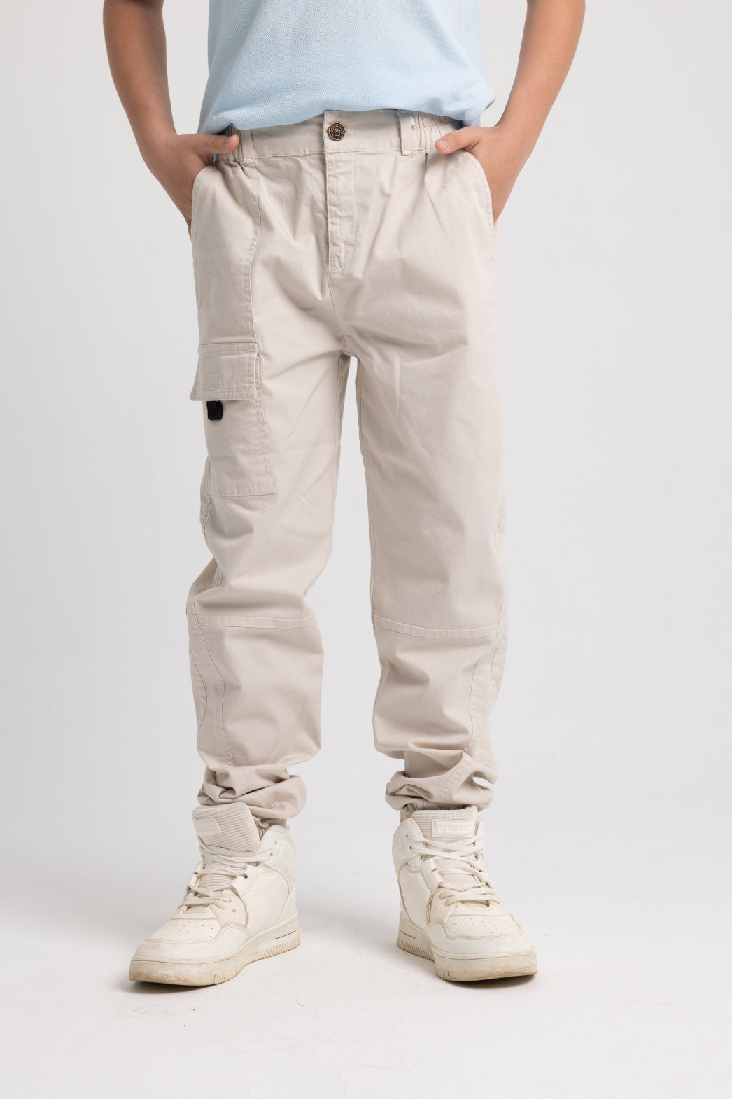 unisex gabardine pants – beige
