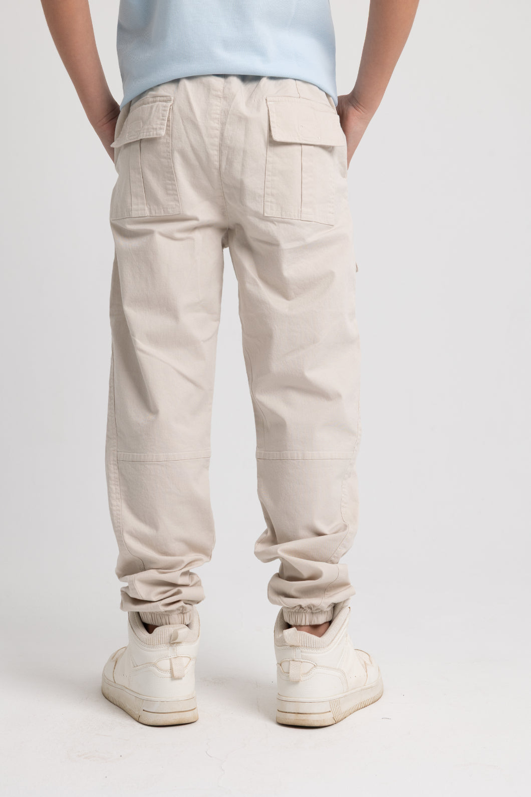 unisex gabardine pants – beige