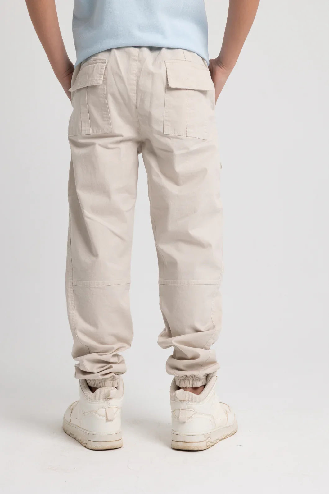 unisex gabardine pants – beige - playmore