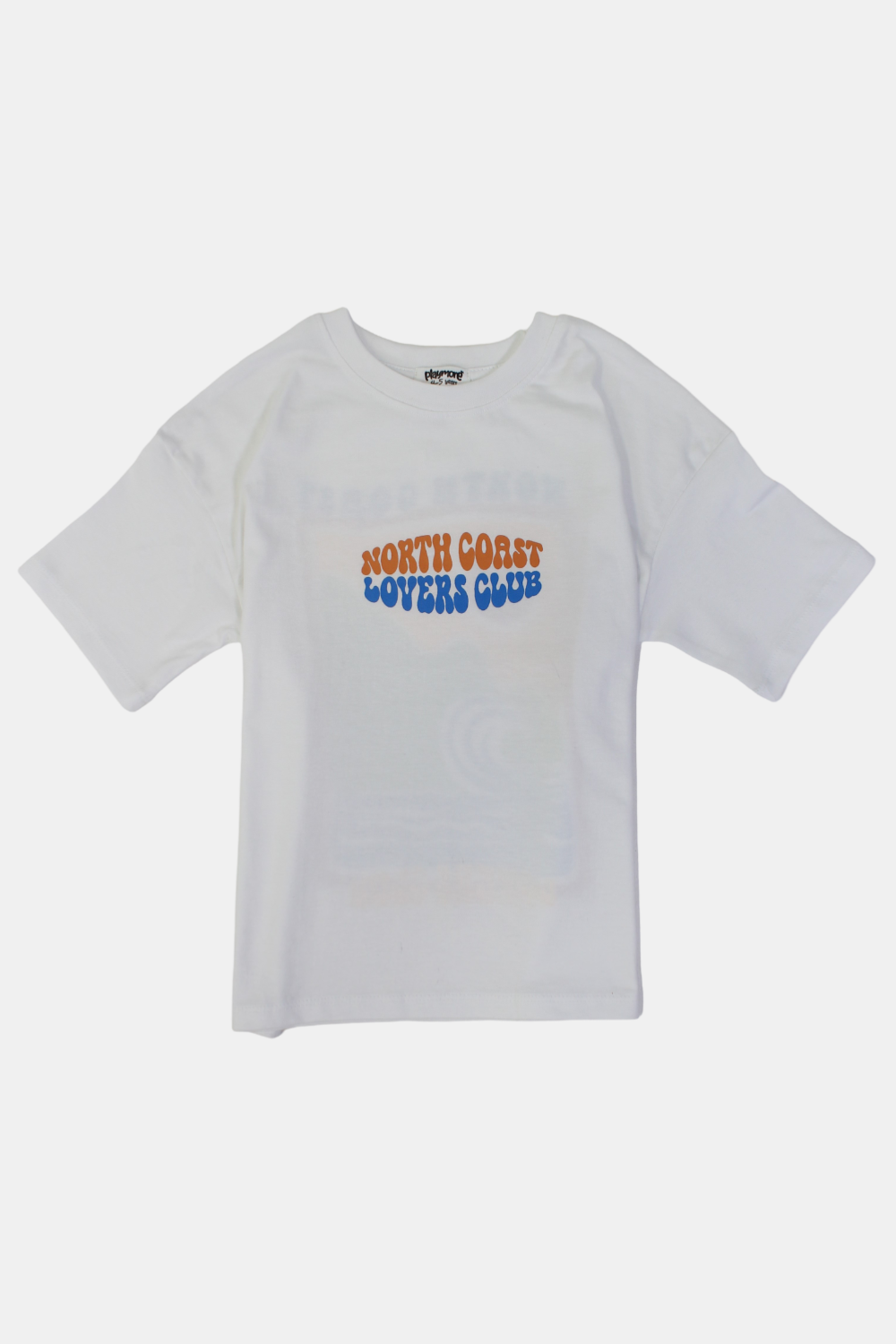 unisex cotton t-shirt – white "north coast lovers club"