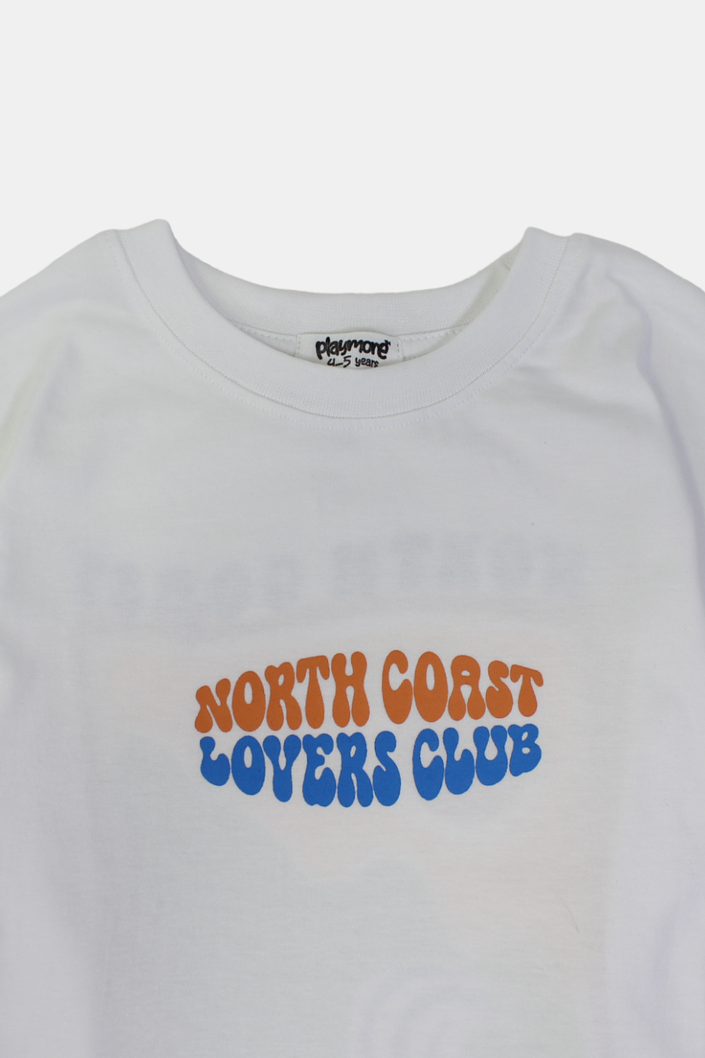 unisex cotton t-shirt – white "north coast lovers club"