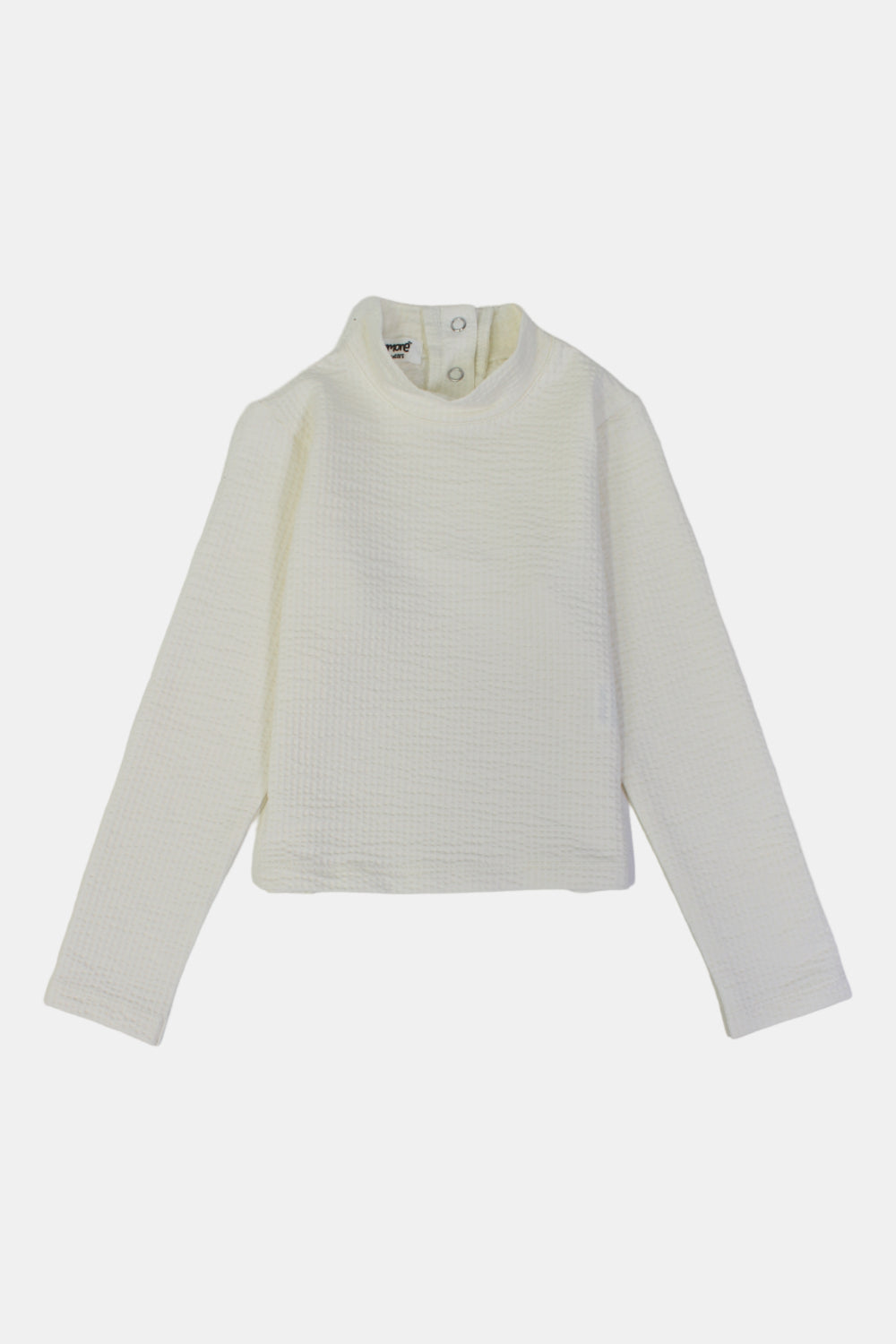 long sleeved cotton top – off-white